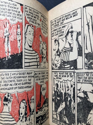 Lance O'Casey (1943 pocket sized comic book): "New year's Eve in South China but Lance O'Casey and Mike Bellew Have No One to Celebrate with Until Trouble Walks In"