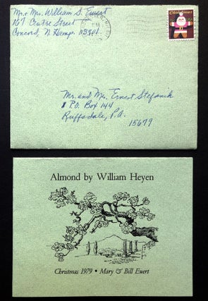 Item #H23086 "Almond" poem sent by publishers William and Mary Ewert at Christmas Card, 1979:...