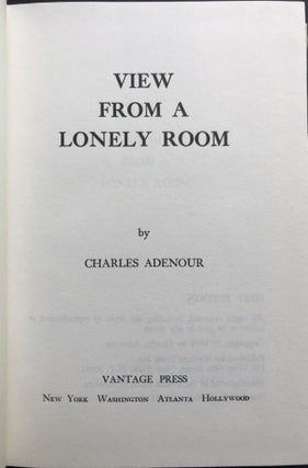 View from a Lonely Room -- inscribed