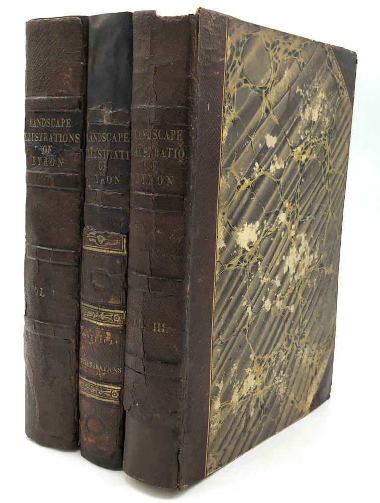 Item #H23130 Finden's Illustrations of the Life and Works of Lord Byron With Original and Selected Information on the Subjects of the Engravings, 3 volumes. William Finden, William Brockedon, ron.