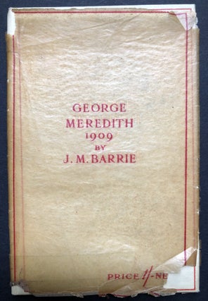 Item #H23279 George Meredith 1909. J. M. Barrie