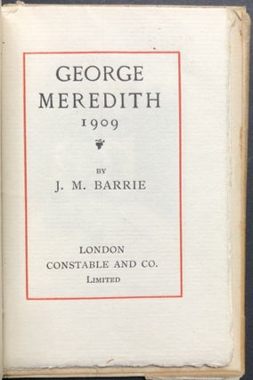 George Meredith 1909