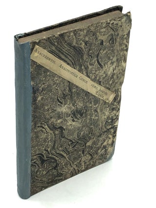 Item #H23294 Anacreontica Graece, Recensuit Notisque Criticis instruxit Fridericus Enricus Bothe....