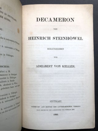 Decameron von Heinrich Steinhowel