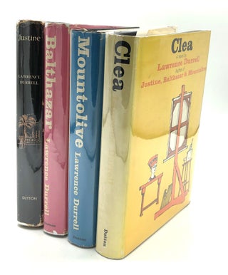Item #H23358 The Alexandria Quartet in first American editions in dust jackets: Justine (1957),...