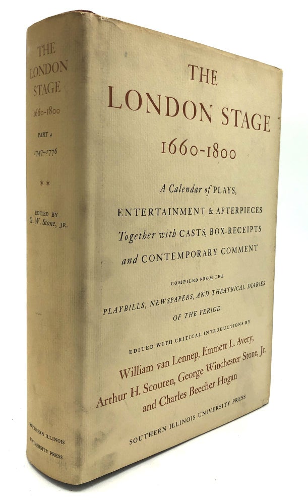 Item #H23496 The London Stage, 1660-1800, Part 4, Vol. II: 1747-1776 (Theatrical Seasons 1755-1767). George Winchester Stone, ed, Jr.