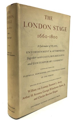 Item #H23499 The London Stage, 1660-1800, Part 3, Vol. II: 1729-1747 [The Theatrical Seasons...