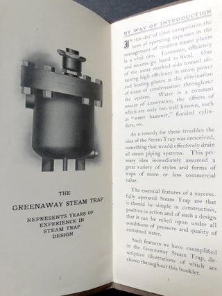 1906 brochure: The Remedy for Steam Trap Troubles, the Greenaway Steam Trap