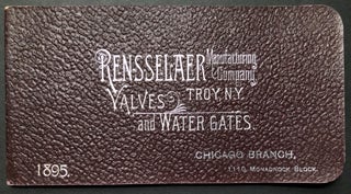 Item #H23511 1895 catalog of Valves and Water Gates. Rensselaer Manufacturing Co