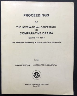 Item #H23759 Proceedings of the International Conference on Comparative Drama, March 7-8 1983,...
