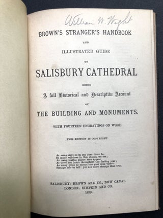 Brown's Stranger's Handbook and illustrated guide to Salisbury Cathedral...