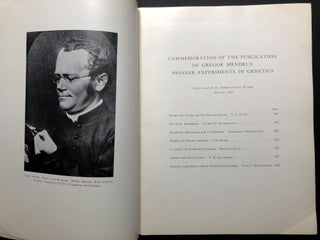 Commemoration of the Publication of Gregor Mendel's Pioneer Experiments in Genetics, American Philosophical Society general meeting April 23, 1965