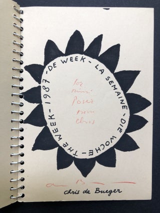 The Week; De Week; La Semaine; Die Woche -- artist's book of drawings, signed