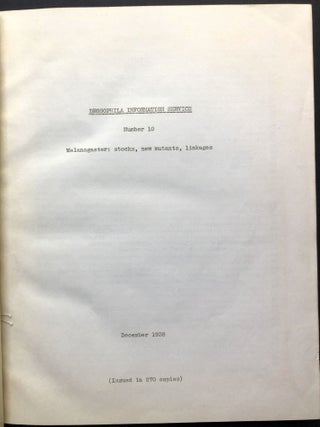 Drosophila Information Service (DIS) Bulletins 1936-1951