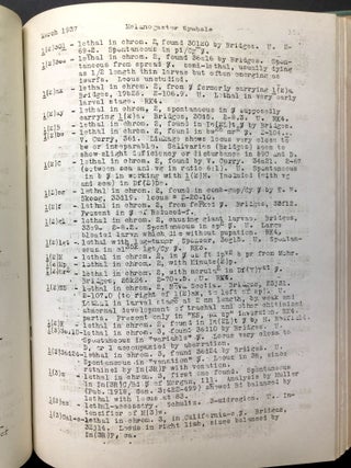 Drosophila Information Service (DIS) Bulletins 1936-1951