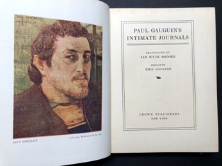 Paul Gaugin's Intimate Journals, translated by Van Wyck Brooks, preface by Emile Gaugin