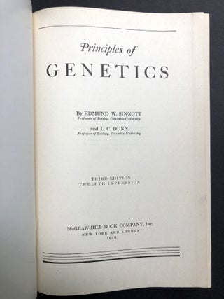 Principles of Genetics, Third Edition, Richard Blanc's copy