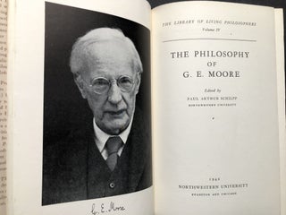 The Philosophy of G. E. Moore - first edition in dust jacket, inscribed by Schilpp