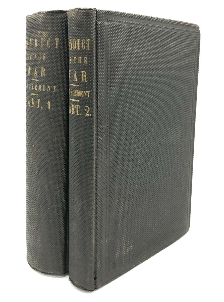 Item #h24144 Supplemental Report of the Joint Committee on the Conduct of the War, Two Volumes. Gen. William T. Sherman, Hitchcock including Gens. Sheridan, Pope.