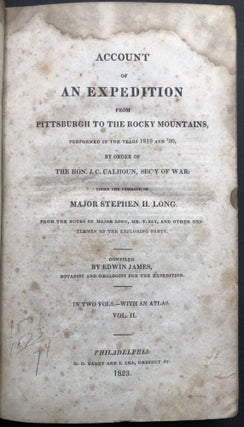 Account of an Expedition from Pittsburgh to the Rocky Mountains performed in the years 1819 and '20, 2 volumes