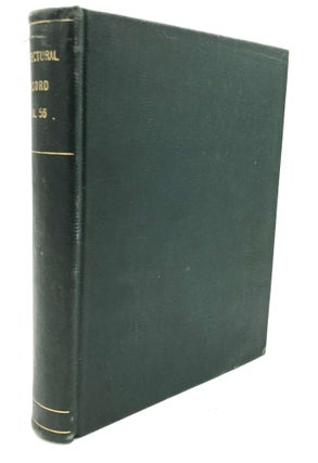Item #h24214 Bound volume of The Architectural Record, Vol. LVI, July to December 1924