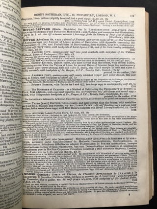 Bibliotheca Chemico-Mathematica, 5 volumes, with 2 volume original edition (1921), First Supplement (1932), Second Supplement, Vols. 1 & 2 (1937)
