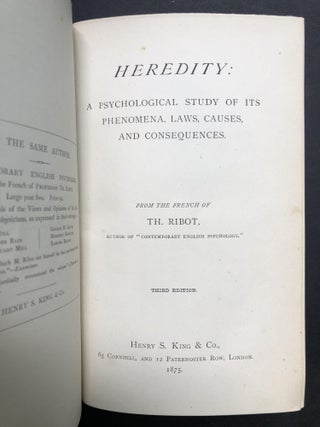 Heredity: A Psychological Study Of Its Phenomena, Laws, Causes And Consequences