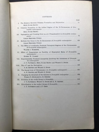 Studies in the Genetics of Drosophila -- First volume (1940), signed by geneticist Richard Blanc