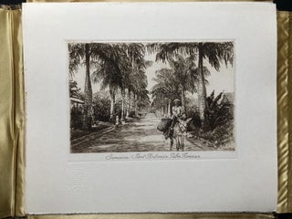 Folio of 13 etchings of Cuba, Caribbean, Central America, North German Lloyd Bremen. S. S. Columbus. West Indies. Raymond & Whitcomb Co. Cruise. January 30th to February 23d 1926.