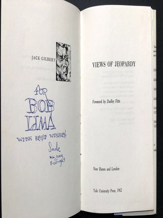 Views of Jeopardy (hardback first edition in dust jacket, inscribed to fellow poet)