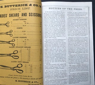 Catalogue of E. Butterick & Co's Patterns for Spring, 1871