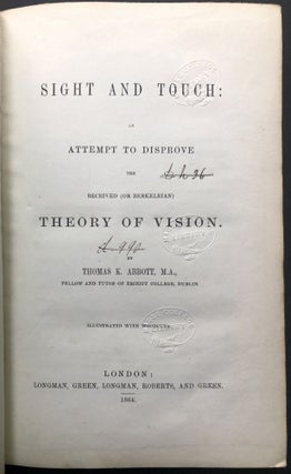 Sight and Touch: An Attempt to Disprove the Received (or Berkeleian) Theory of Vision
