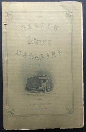 Item #H24810 The Nassau Literary Magazine, Vol. XL no. 4, October 1884. Princeton