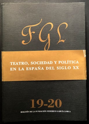 Item #H24875 FGL, Vol. X no. 19-20, Diciembre 1996: Teatro, Sociedad y Politica en la Espana del...