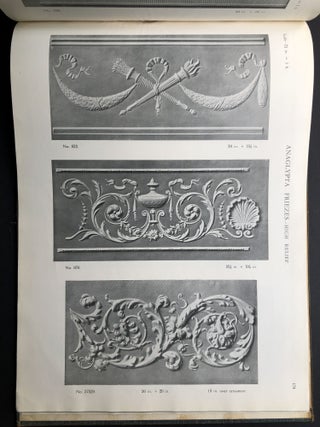 1926 Anaglypta large folio catalog of Dadoes, Ceilings in Relief, Plaster & Wooden Ornaments, Wall Paneling, Mouldings, Friezes, etc.