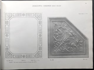 1926 Anaglypta large folio catalog of Dadoes, Ceilings in Relief, Plaster & Wooden Ornaments, Wall Paneling, Mouldings, Friezes, etc.