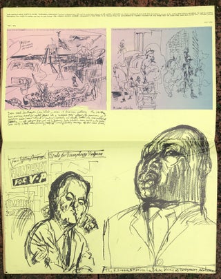 Topolski's Chronicle, Vols. 1-15, 1953-1978, with signed prints, one original drawing, signed note, etc.