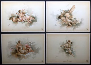 Amours et Enfants -- 1892 portfolio of 16 chromolithographs of infants & putti