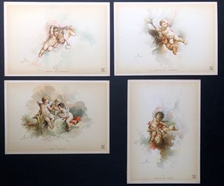 Amours et Enfants -- 1892 portfolio of 16 chromolithographs of infants & putti