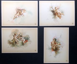 Amours et Enfants -- 1892 portfolio of 16 chromolithographs of infants & putti
