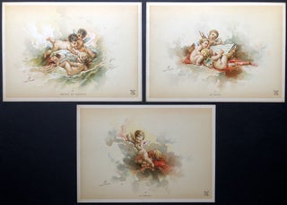 Amours et Enfants -- 1892 portfolio of 16 chromolithographs of infants & putti
