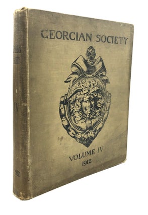 Item #H25055 The Georgian Society Records of Eighteenth-Century Domestic Architecture and...