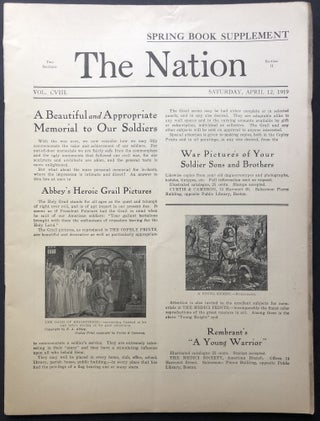 The Nation, complete year 1919, Vol. CVIII no. 2792 - Vol. CIX no. 2843, Jan. 4 - Dec . 27, 1919