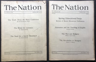 The Nation, complete year 1919, Vol. CVIII no. 2792 - Vol. CIX no. 2843, Jan. 4 - Dec . 27, 1919