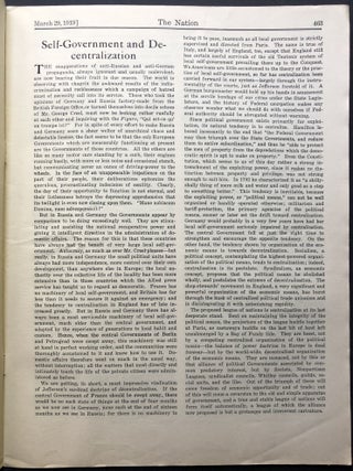 The Nation, complete year 1919, Vol. CVIII no. 2792 - Vol. CIX no. 2843, Jan. 4 - Dec . 27, 1919
