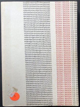 Item #H25171 Stony Brook 1/2 Fall 1968. George Quasha, Charles Olson Ezra Pound, Czeslaw Milosz,...