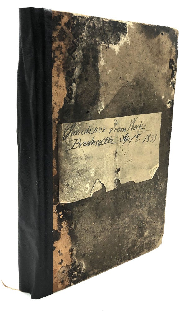 Item #H25206 Ledger, Day Book and Account Book for Providence Iron Works, Brownsville Pa, 1833-1836. Pennsylvania Fayette County, Arthur Palmer, Isaac Miller.