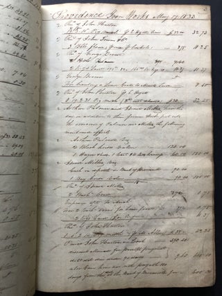 Ledger, Day Book and Account Book for Providence Iron Works, Brownsville Pa, 1833-1836