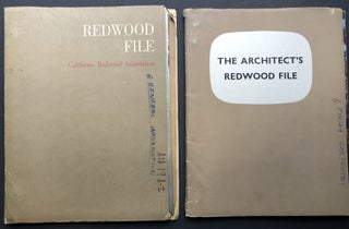 Item #H25213 2 "Redwood Files" for architects - leaflets, circulars and data sheets from the late...