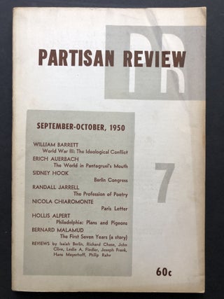 Item #H25232 Partisan Review, September-October, 1950. Randal Jarrell, Erich Auerbach, Isaiah...